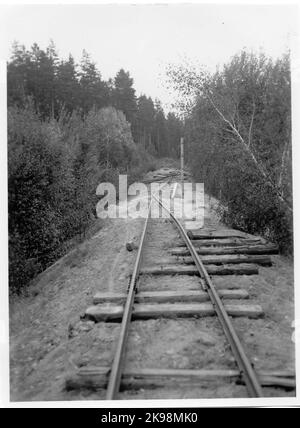 Anhaltende Aufregung von Vimmerby Ydrebanan. Messung der Auswirkungen nach Crashübungen. Stockfoto