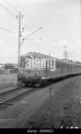 Staatliche Eisenbahnen. SJ X0A5 mit „Mälardalen Stockfoto