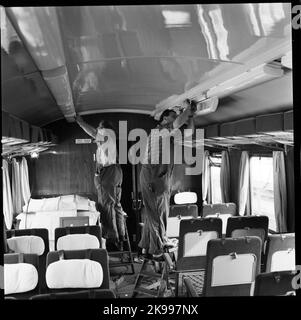 Staatsbahnen, SJ X0A5. Audit im Hauptworkshop Åmål Stockfoto