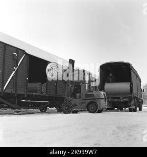 Svenska Cellulosa ab, Ortviken, Sundsvall Stockfoto