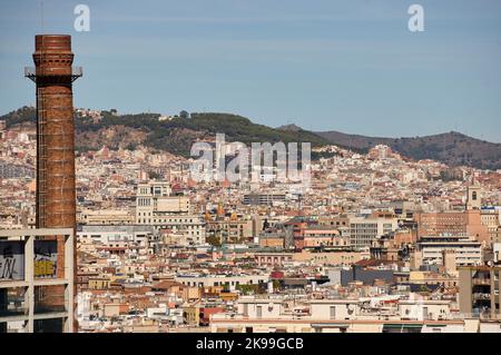 Katalonien Hauptstadt Barcelona in Spanien. Skyline der Stadt Stockfoto