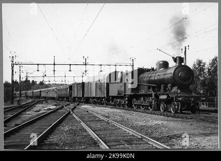 Stockholm - Nynäs Railway, SNJ Lok 11. Stockfoto