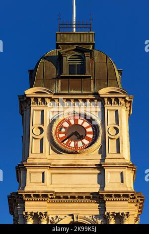 Ballarat Australien / Außenansicht des circa 1872 Ballarat Town Hall. Stockfoto