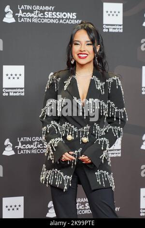 Madrid, Spanien. 26. Oktober 2022. Becky G bei der Fotocall für Latin Grammy Acoustic Session in Madrid am Mittwoch, den 26. Oktober 2022. Quelle: CORDON PRESS/Alamy Live News Stockfoto