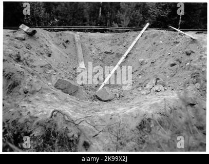 Anhaltende Aufregung von Vimmerby Ydrebanan. Messung der Auswirkungen nach Crashübungen. Stockfoto