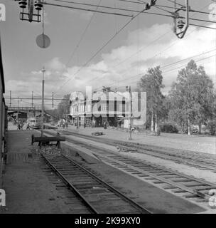 Bahnhof Gällivare Stockfoto