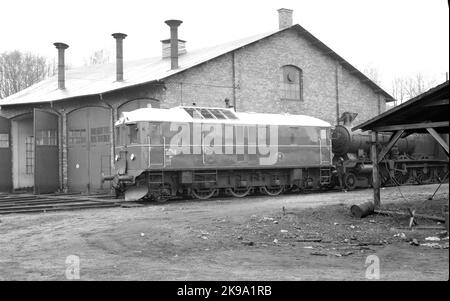 Stockholm - Nynäs Railway, SNJ ÄF 10. Diesel-Elektrik. Stockfoto