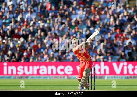 Aufgenommen am 10. August 2022 / The Hundred / Warwickshire County Cricket Club / Edgbaston / Birmingham Phoenix / Southern Brave Stockfoto