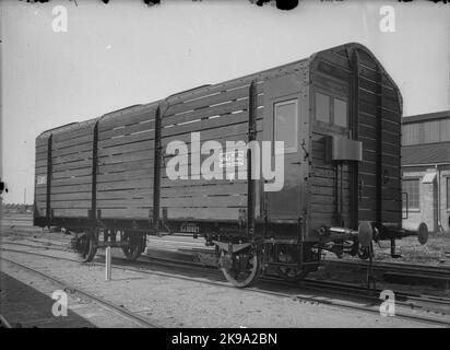 Staatsbahnen, SJ Güterwagen L4 30927 Stockfoto