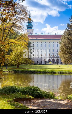 Arcibiskupsky zamek a Podzamecka zahrada (UNESCO), Kromeriz, Morava, Ceska republika / Schloss und Podzamecka Garten (UNESCO), Stadt Kromeriz, Mähren, Stockfoto