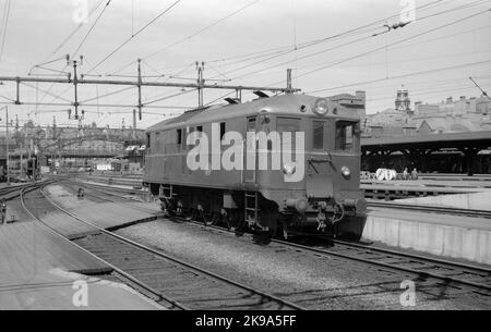 Stockholm - Nynäs Railway, SNJ ÄF 10. Diesel-Elektrik. Stockfoto