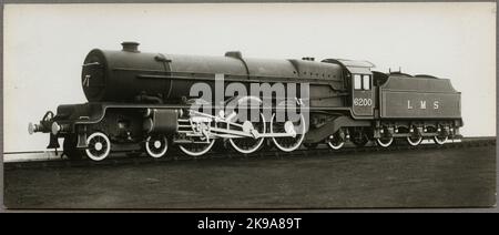 London Midland Scottish Railway, LMS 7P 6200. Stockfoto