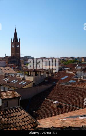 Luftaufnahme der Stadt Verona Stockfoto