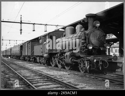 Stockholm - Nynäs Railway, SNJ Lok 9. Stockfoto