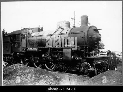 Stockholm - Nynäs Railway, SNJ Lok 12. Stockfoto