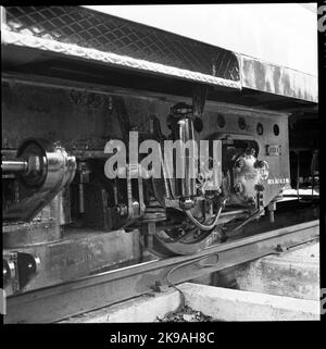 Staatsbahnen, SJ X0A5. Audit Åmål Hauptworkshop Detail Stockfoto