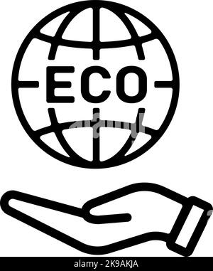 Ökologie ( SDGs , Nachhaltigkeit ) Vektor Symbol Illustration Stock Vektor