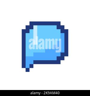 Kommentieren Sie das pixelige RGB-Farb-ui-Symbol Stock Vektor