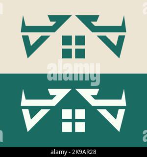 Modernes Smart-Home-Logo-Design, Home-Symbol-Vektor Stock Vektor