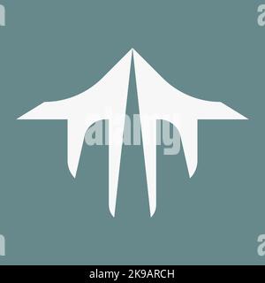 Schreiben Sie ein Logo-Design. Branding-Identität Corporate Vektor ein Symbol und Logo. Stock Vektor