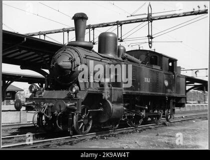 Stockholm - Nynäs Railway, SNJ Lok 3. Stockfoto