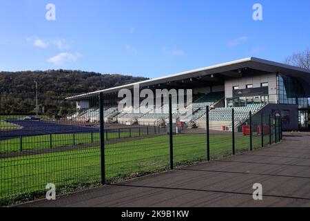 Cardiff International Sports Campus. Leichtathletik-Stadion, Cardiff. Herbst 2022. Oktober Stockfoto