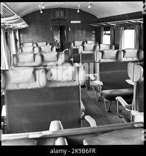 Staatsbahnen, SJ X0A5. Audit im Hauptworkshop Åmål Stockfoto