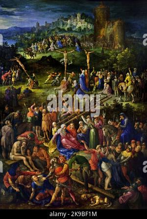 Calvary 1604 von Jan Brueghel der Ältere (1568-1625) Belgien Belgisch Flämisch Stockfoto