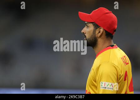 Perth Stadium, Perth, Australien. 27. Oktober 2022. T20 international Cricket Pakistan versus Zimbabwe; Sikandar Raza of Zimbabwe Credit: Action Plus Sports/Alamy Live News Stockfoto