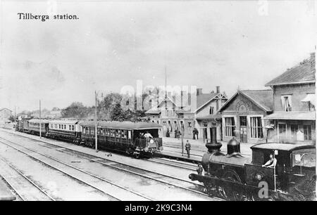 Bahnhof.bahnhof Stockholm-Västerås-Bergslagen, SWB 22 'Thor'. Stockfoto