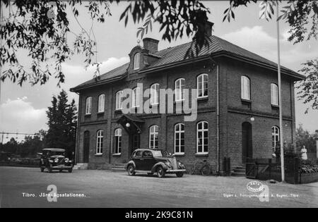 Das Bahnhofshaus. Stockfoto