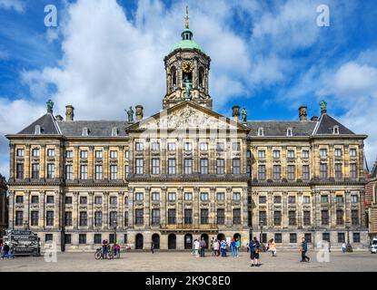 Königspalast Amsterdam (Koninklijk Paleis Amsterdam), Dam-Platz, Amsterdam, Niederlande Stockfoto