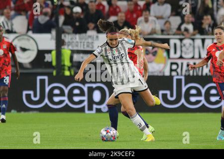 Turin, Italien. 27. Oktober 2022. Barbara Bonansea (Juventus Women) während Juventus Women vs Olympique Lyonnais, UEFA Champions League Women Football match in Turin, Italien, Oktober 27 2022 Quelle: Unabhängige Fotoagentur/Alamy Live News Stockfoto