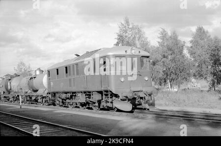 Stockholm - Nynäs Railway, SNJ ÄF 10. Diesel-Elektrik. Stockfoto