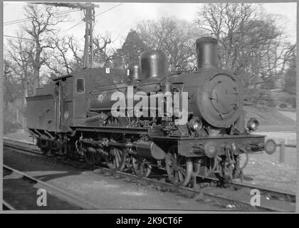 Stockholm - Nynäs Railway, SNJ Lok 4. Stockfoto