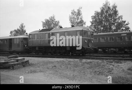 Stockholm - Nynäs Railway, SNJ ÄF 10. Diesel-Elektrik. Stockfoto