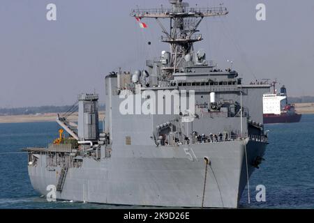 Dock Landungsschiff USS Oak Hill (LSD 51) Stockfoto