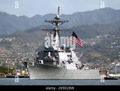 Lenkrakenzerstörer USS Paul Hamilton (DDG 60) U.S. Navy Stockfoto