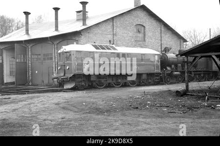 Stockholm - Nynäs Railway, SNJ ÄF 10. Diesel-Elektrik. Stockfoto