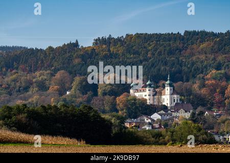 Schloss Artstetten in Niederösterreich mit dem Grab des Thronfolgers Franz Ferdinand Stockfoto