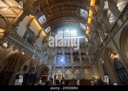 Haupthalle von Castle de Haar von innen Stockfoto