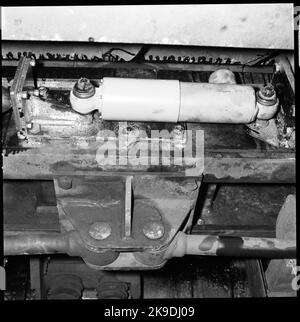 Staatsbahnen, SJ X0A5. Audit Åmål Hauptworkshop Detail Stockfoto