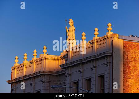 Ballarat Australien / das etwa 1859 erbaute Ballaarat Mechanics Institute in der zentralen Hauptstraße von Ballarat, der Sturt Street. Stockfoto
