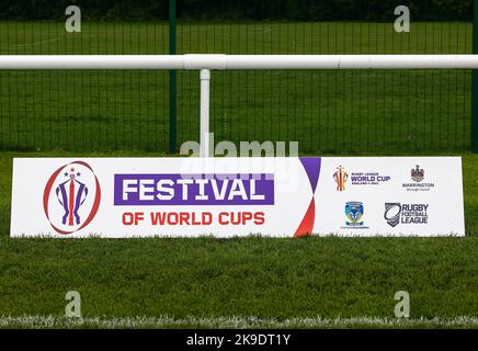 2022 Rugby-League-Weltmeisterschaft für körperliche Behinderungen im Victoria Park, Warrington. Stockfoto