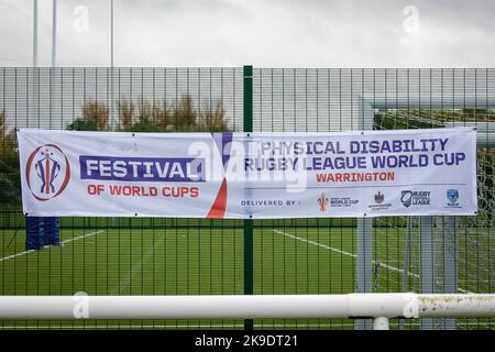 2022 Rugby-League-Weltmeisterschaft für körperliche Behinderungen im Victoria Park, Warrington. Stockfoto