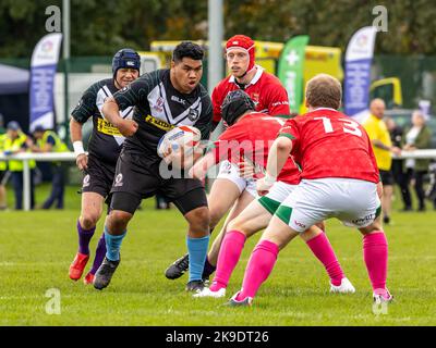 2022 Rugby-League-Weltmeisterschaft für körperliche Behinderungen im Victoria Park, Warrington. Neuseeland – Wales Stockfoto