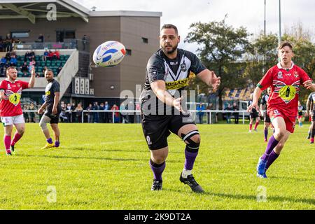 2022 Rugby-League-Weltmeisterschaft für körperliche Behinderungen im Victoria Park, Warrington. Neuseeland – Wales Stockfoto
