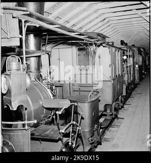 Dampflok aus Stockholm - Västerås - Berglagen's Railways, SWB. Stockfoto