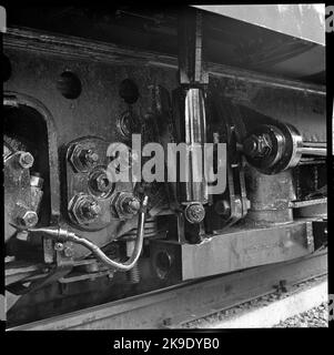 Staatsbahnen, SJ X0A5. Audit Åmål Hauptworkshop Detail Stockfoto
