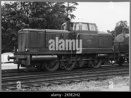 Stockholm - Nynäs Railway, SNJ Diesellok 11. Stockfoto